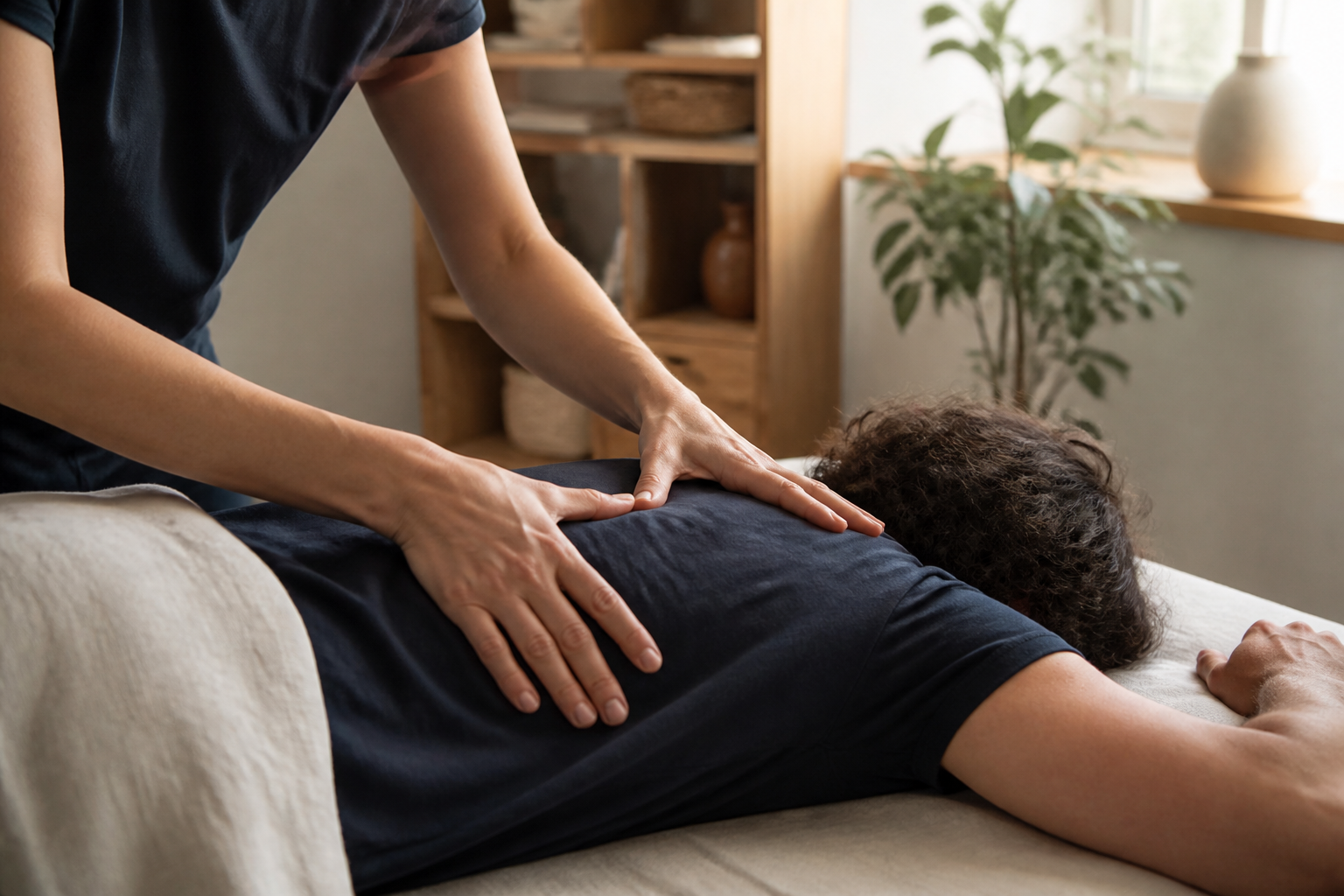 Terapia manual para aliviar a dor e apoiar a recuperação